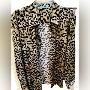 Antonio Melani XL, long sleeves, Leopard print blouse